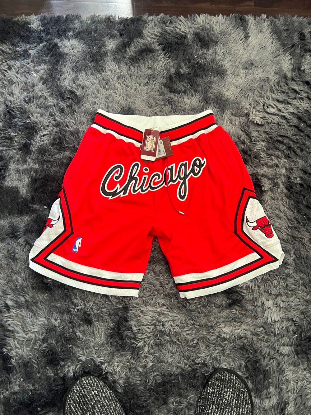 Just Don Chicago Red & White Basketball Shorts